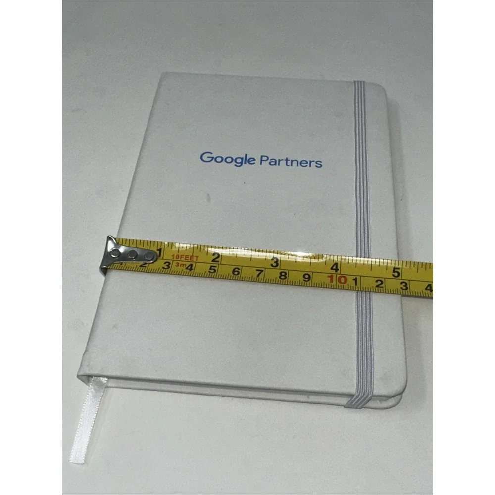 Google Partners Hardcover Journal Notebook White Lined Pages Promo Swag